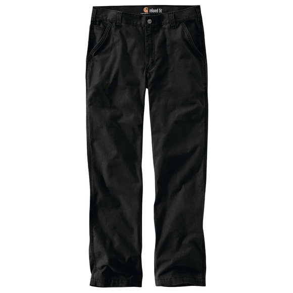 Carhartt Rugged Flex Rigby Relaxed Fit Canvas Pants Black 36x32 - Picture 1 of 10